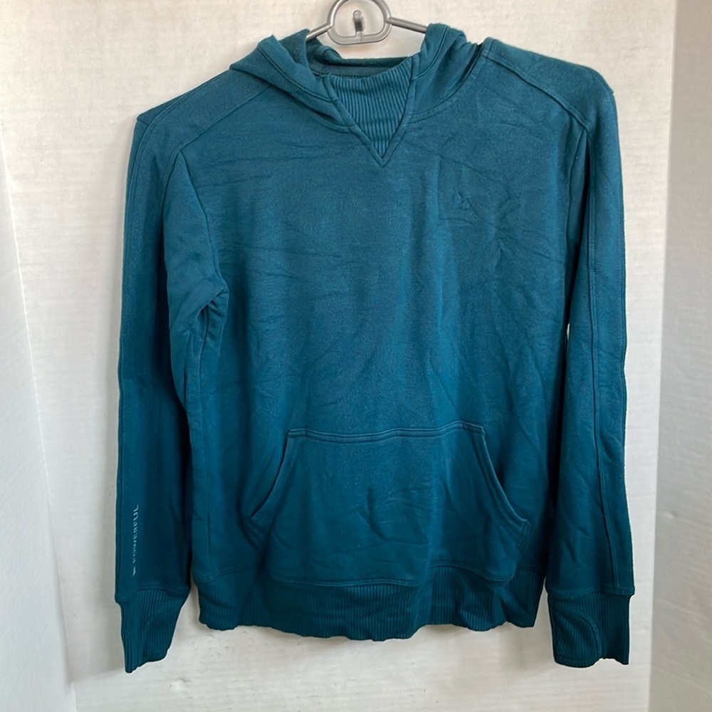 Athleta Girl teal sweatshirt long sleeve 12